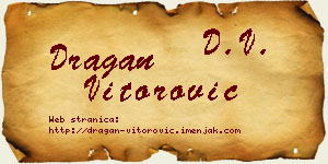 Dragan Vitorović vizit kartica